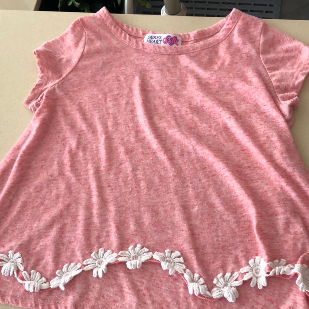 Pink flower shirt